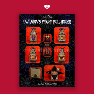 Owlvira with linen, chart & accessory pack
