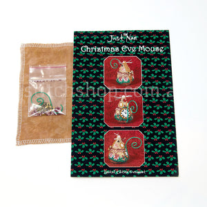 Christmas Eve Mouse with Linen & Embellishment Pack
