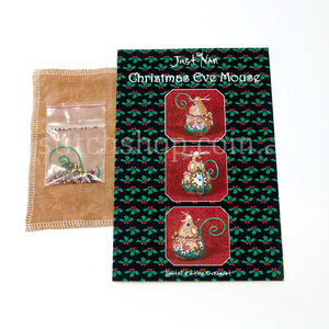 Christmas Eve Mouse Chart (with linen & embellishment pack)