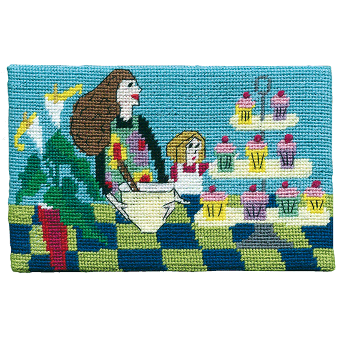 Domestic Goddess Postcard size Needlepoint Kit