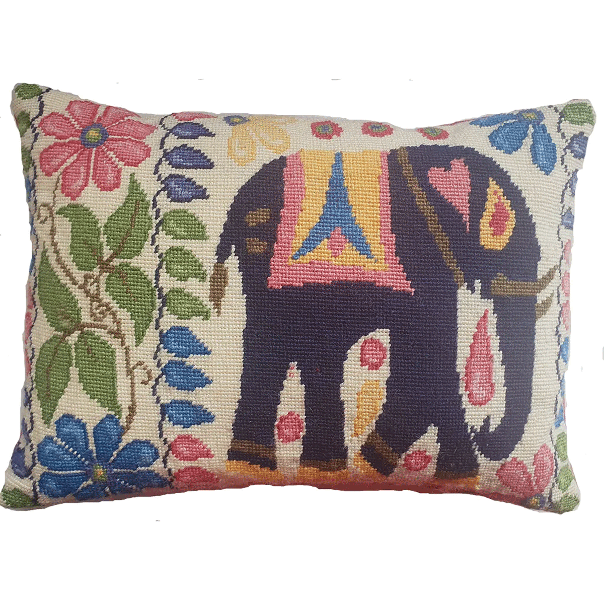 Elephant Garden Needlepoint Kit