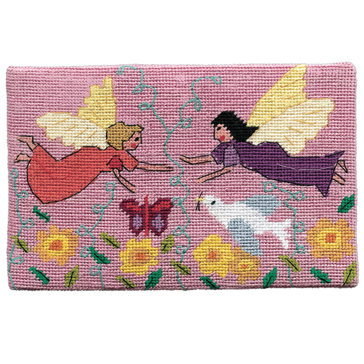 On a Wing and a Prayer Postcard size Needlepoint Kit
