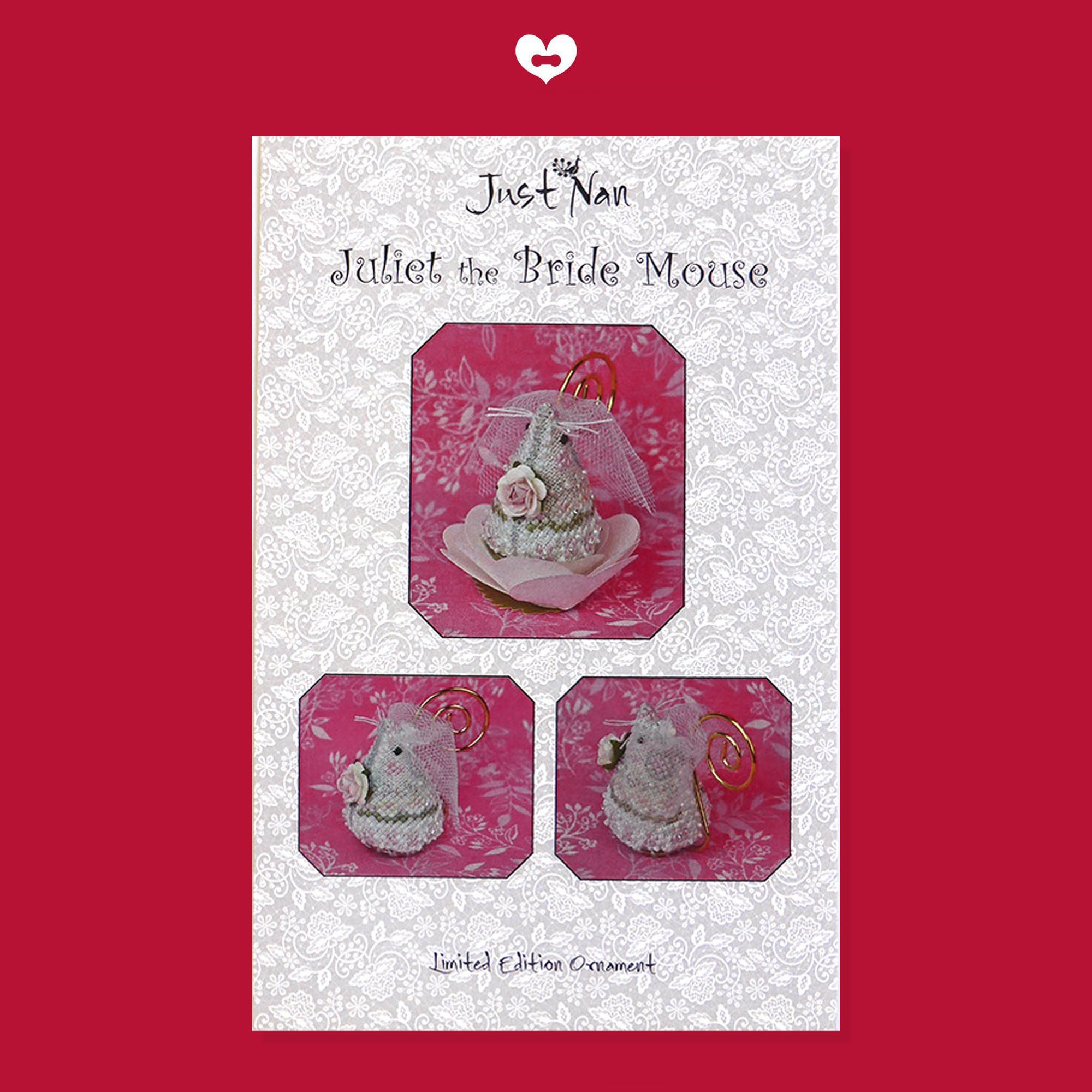 Juliet the Bride Mouse with Embellishment Pack & Linen