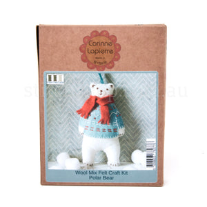 Polar Bear Wool Mix Mini Felt Kit - Default Title (MKPOL1F)