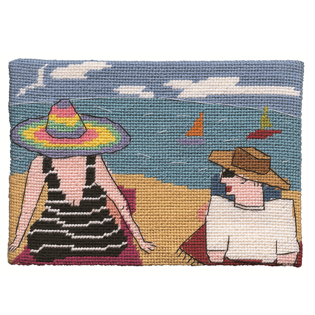 No Worries Postcard size Needlepoint Kit