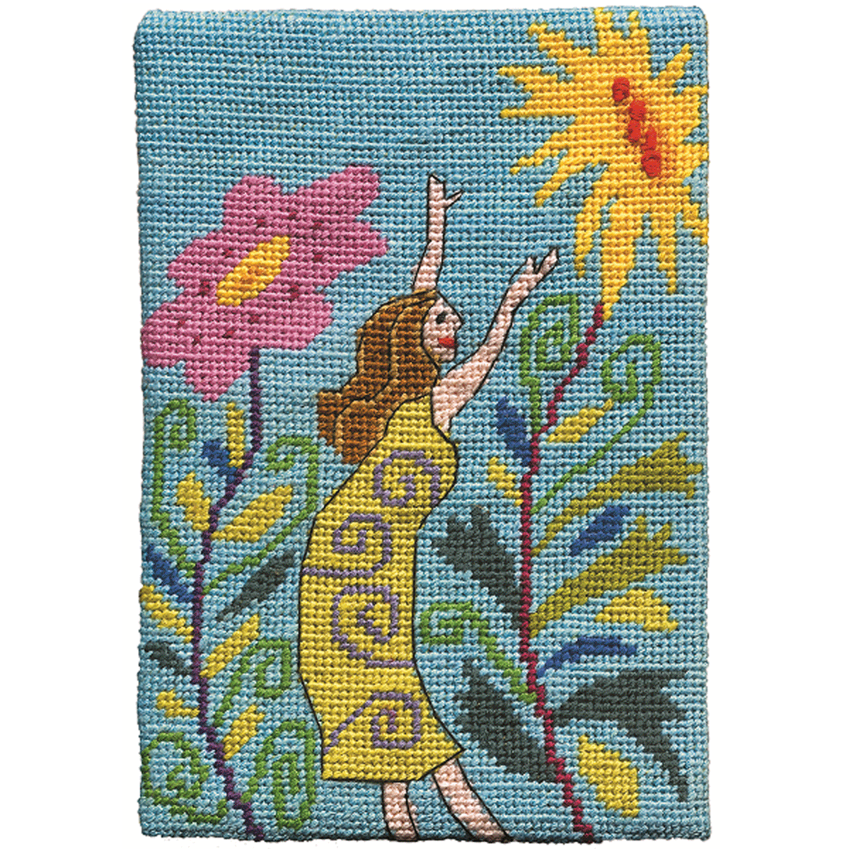 Reach for the Sun Postcard size Needlepoint Kit