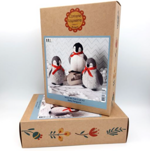 Baby Penguins Wool Mix Felt Kit