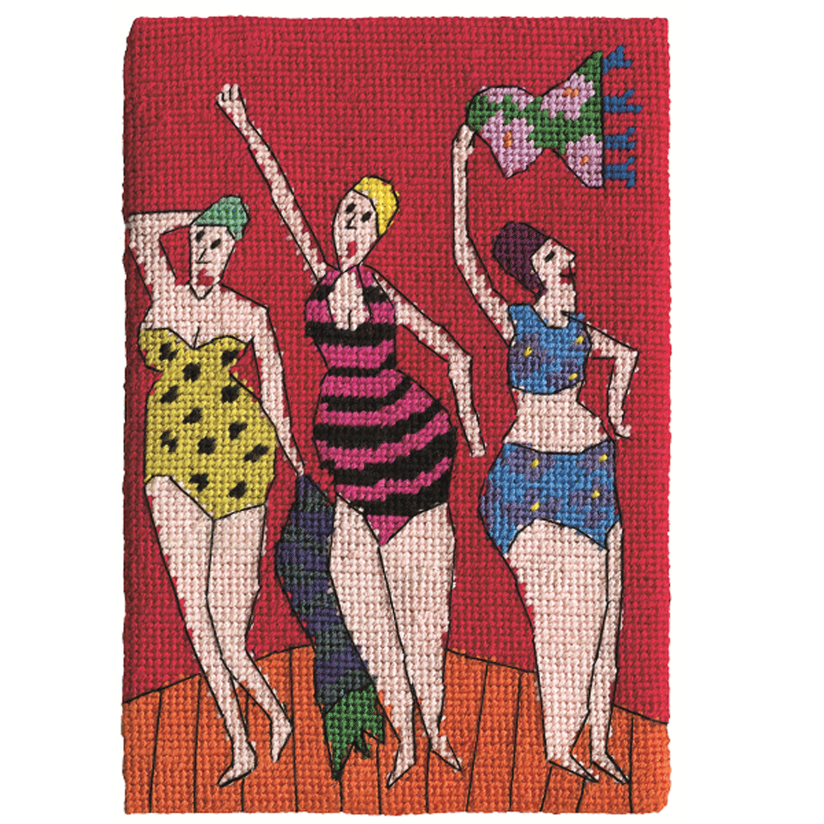 Bathing Beauties Postcard size Needlepoint Kit