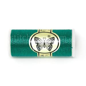 Butterfly Metallic Embroidery Thread - Green (btgreen)