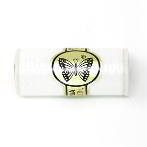 Butterfly Metallic Embroidery Thread - White (btwhite)