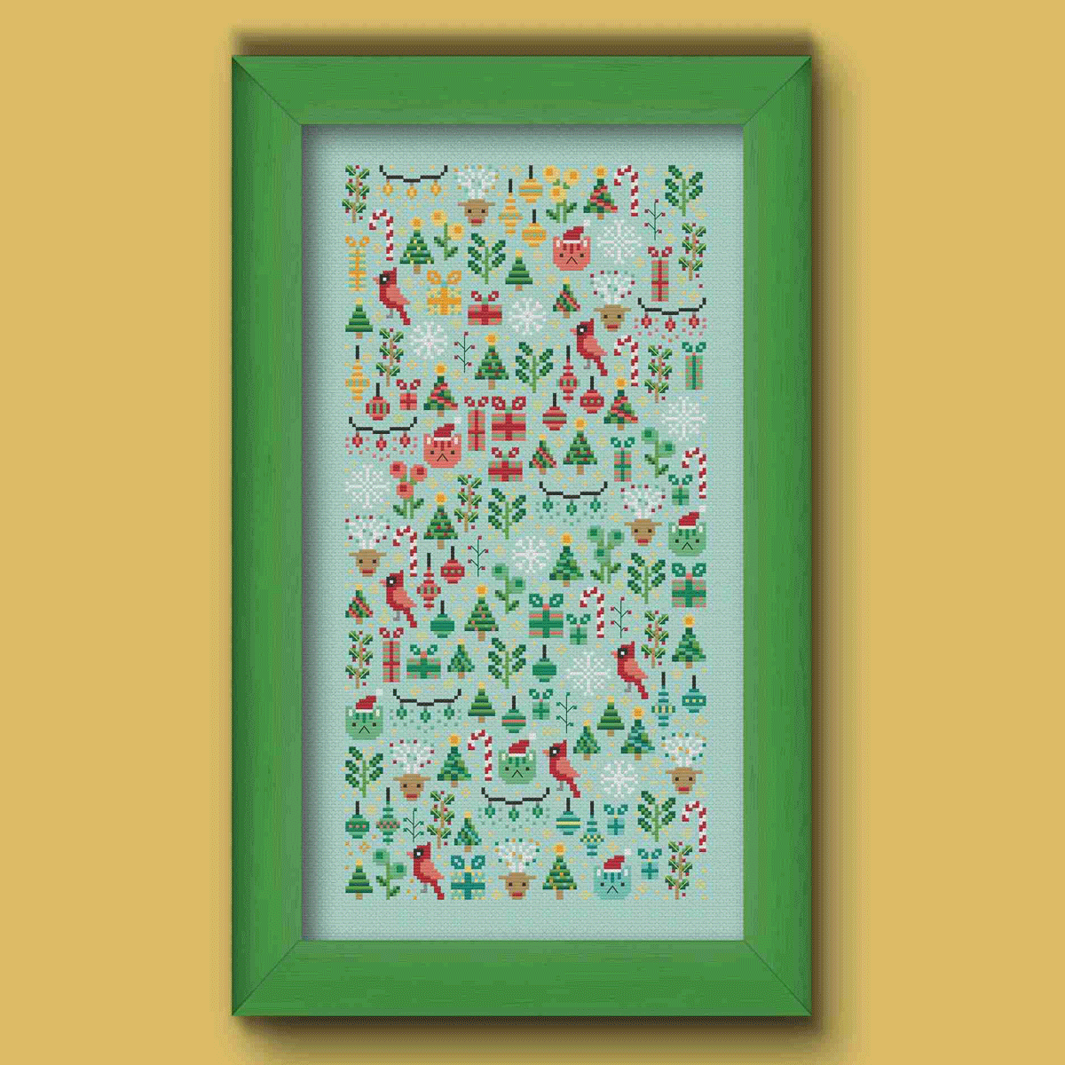 Christmas Garden Cross stitch chart