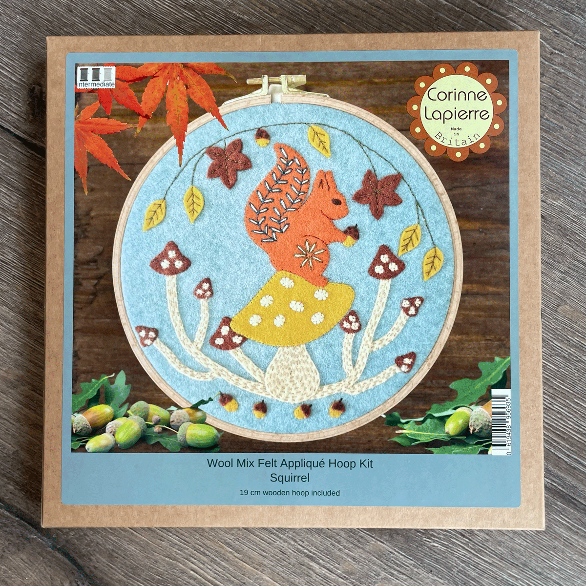 Squirrel Applique Hoop Kit