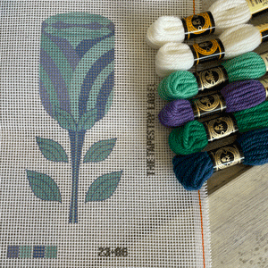 Dutch Bloom Turquoise Tapestry Kit