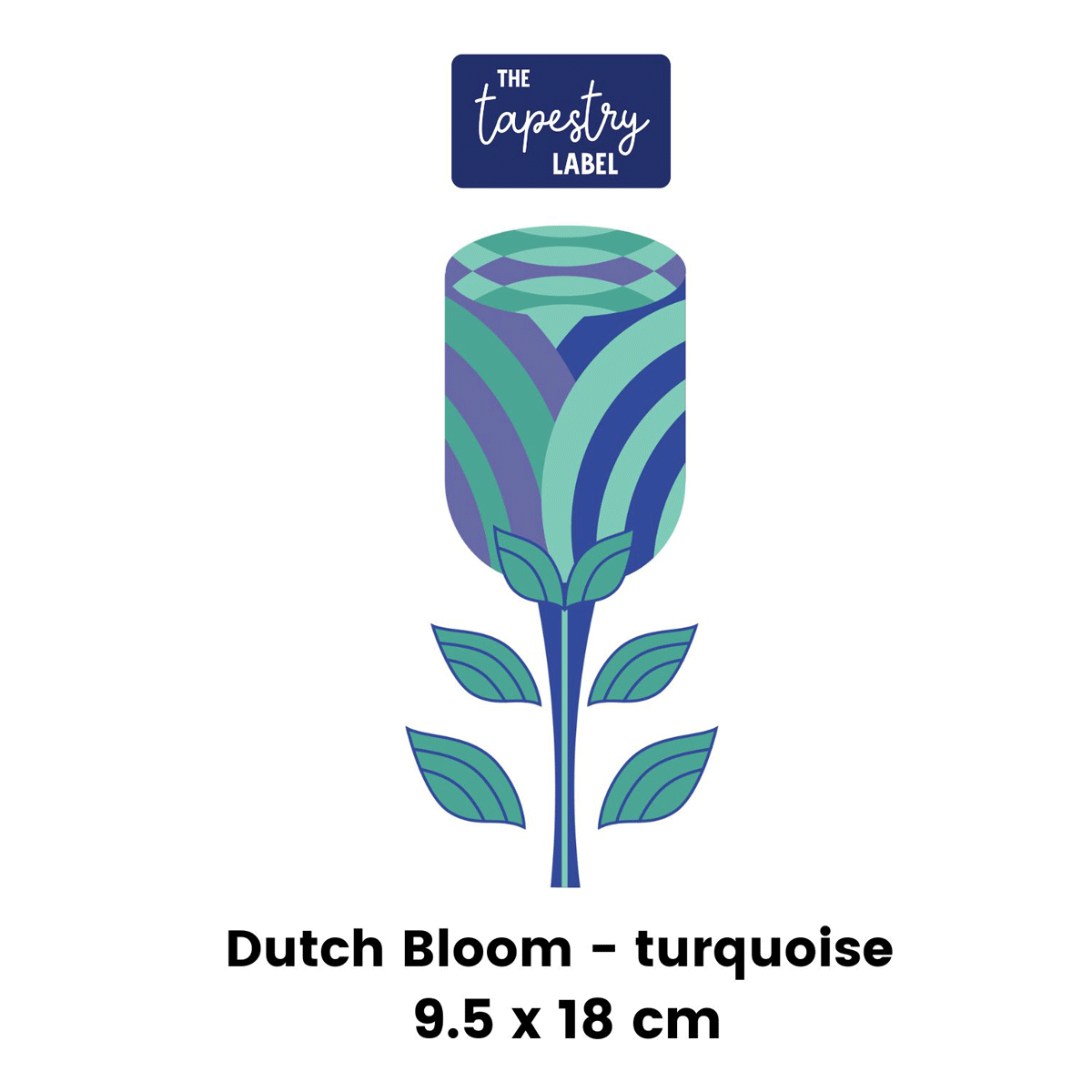 Dutch Bloom Turquoise Tapestry Kit