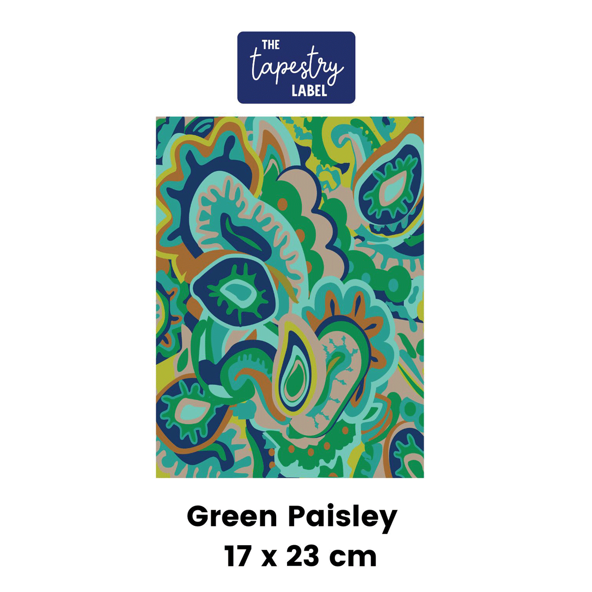 Green Paisley Tapestry Kit