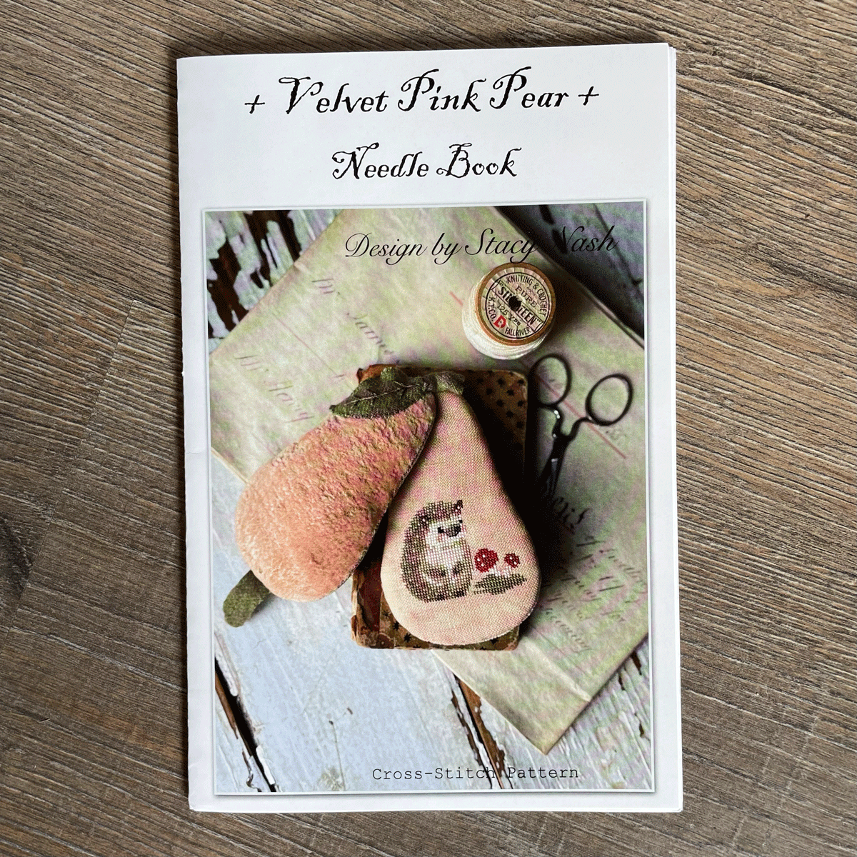 Velvet Pink Pear Needle Book