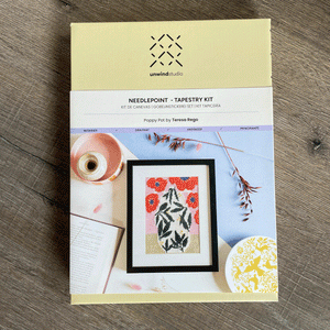Poppy Pot Needlepoint Kit