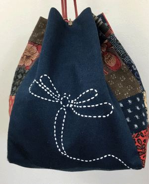 Sashiko Kinchaku Bag Workshop - Deposit