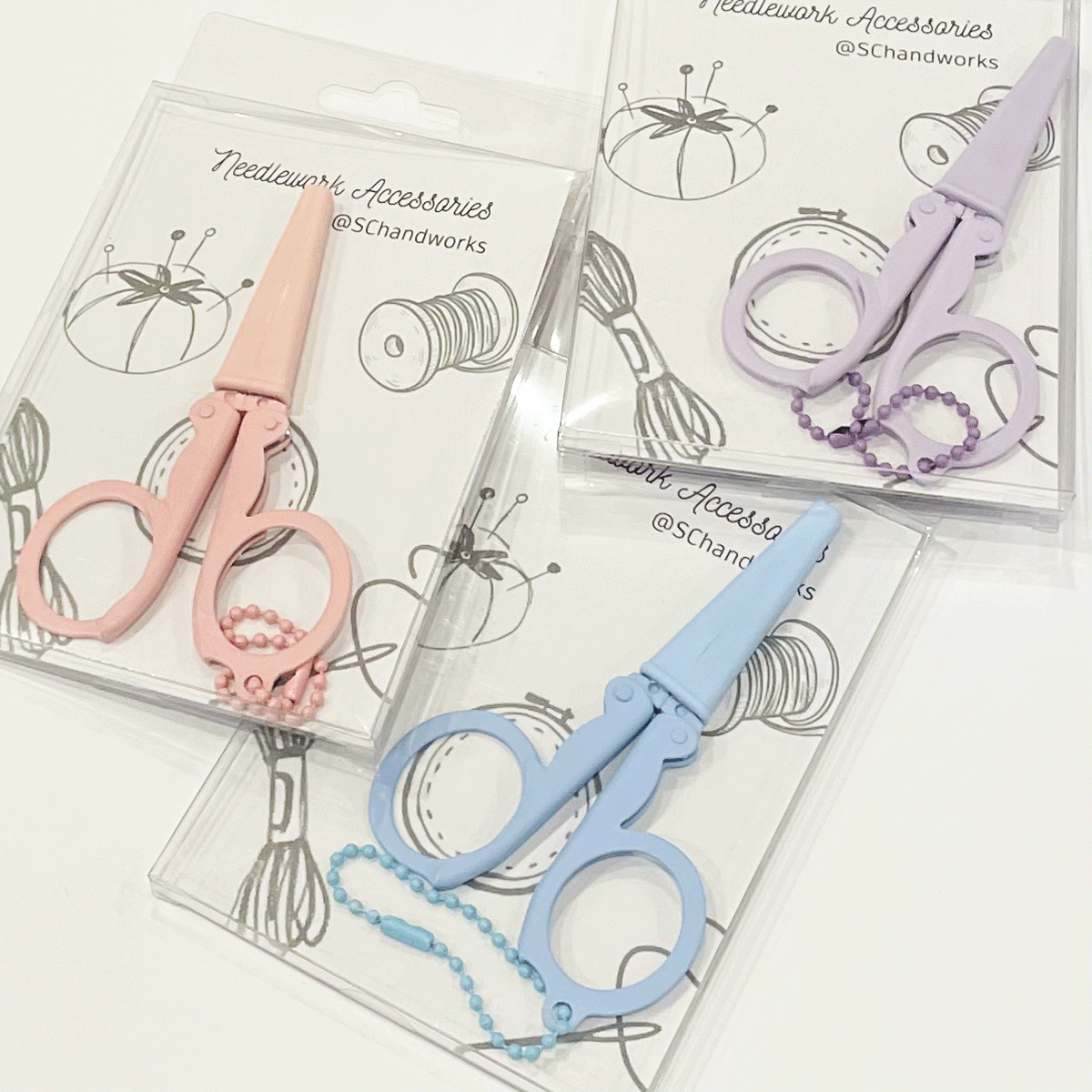 Folding Scissors with Sheath