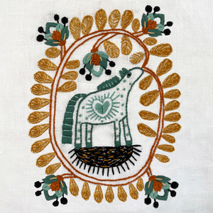 Stanley Embroidery kit by Kasia Jacquot