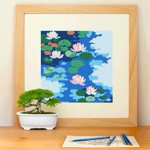 Claude Monet - Waterlillies Needlepoint Kit