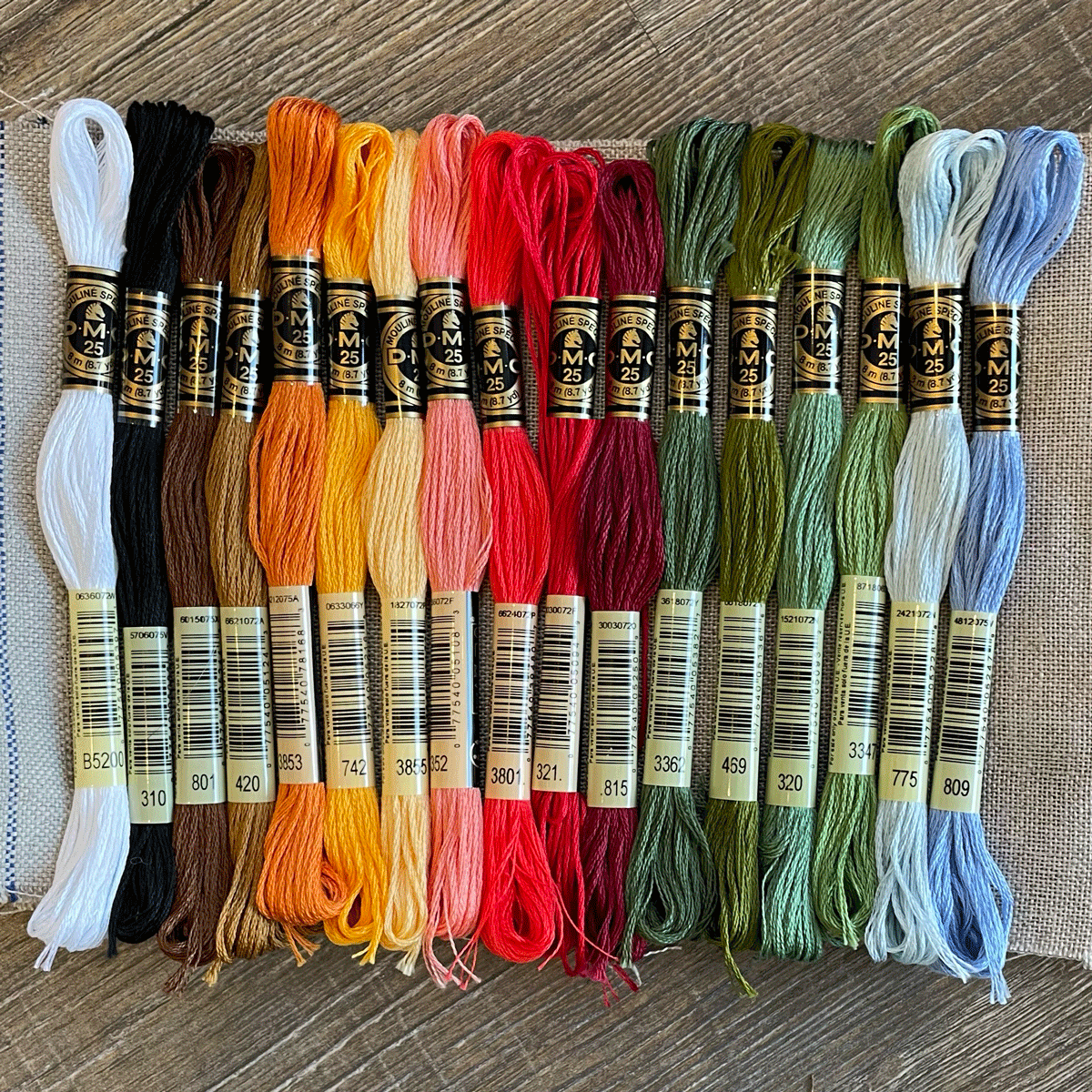 Feeling Festive 2026 Cross-Stitch-Along - Thread pack