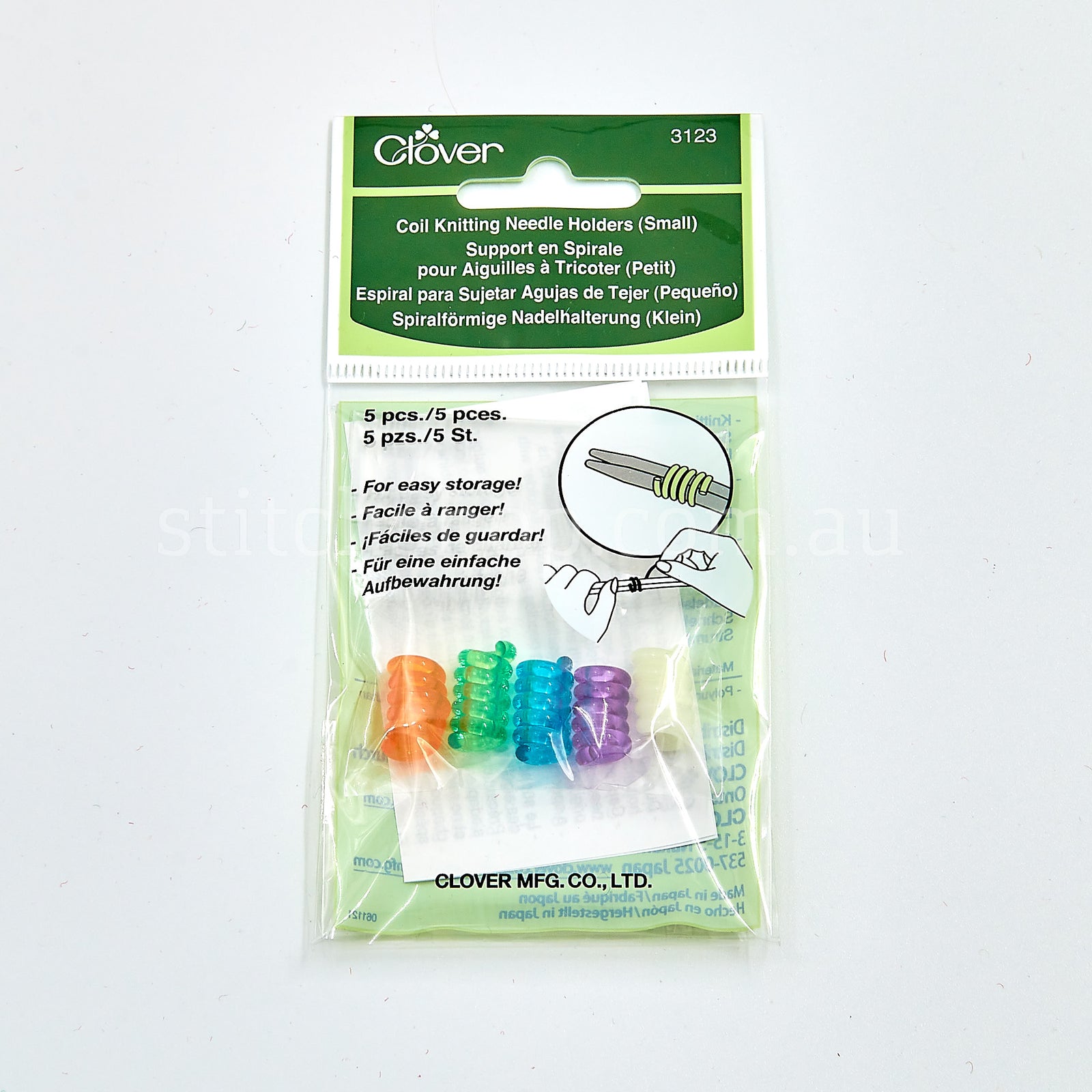Clover Coil Knitting Needle Holders