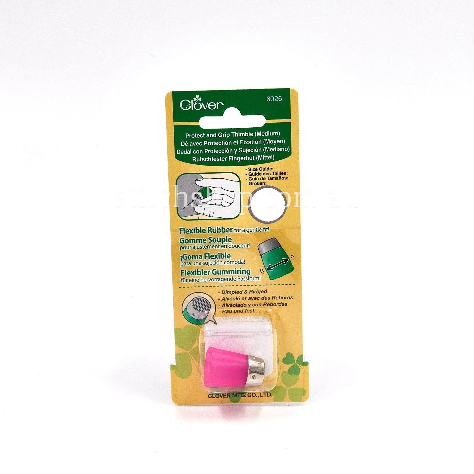 Clover Protect & Grip Thimble - Medium (051221508554)