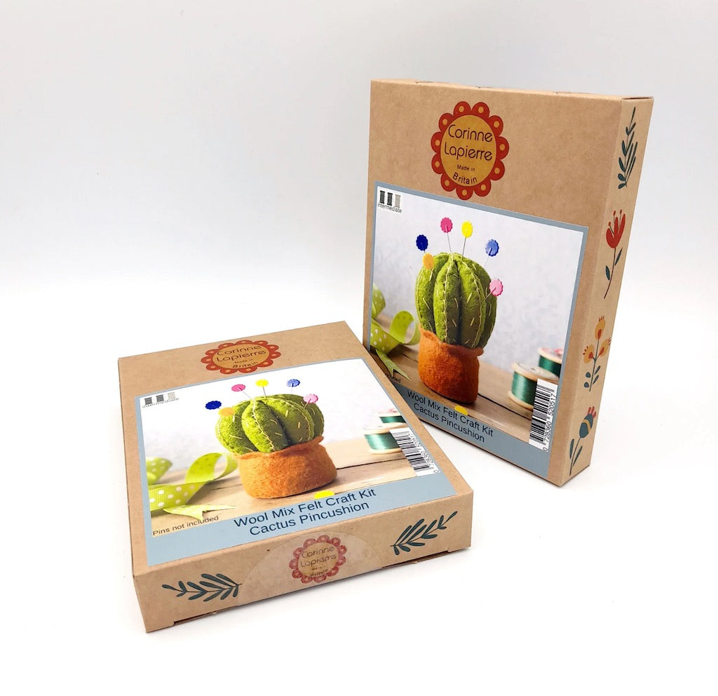 Cactus Pincushion Wool Mix Felt Kit - Default Title (0728360520517)