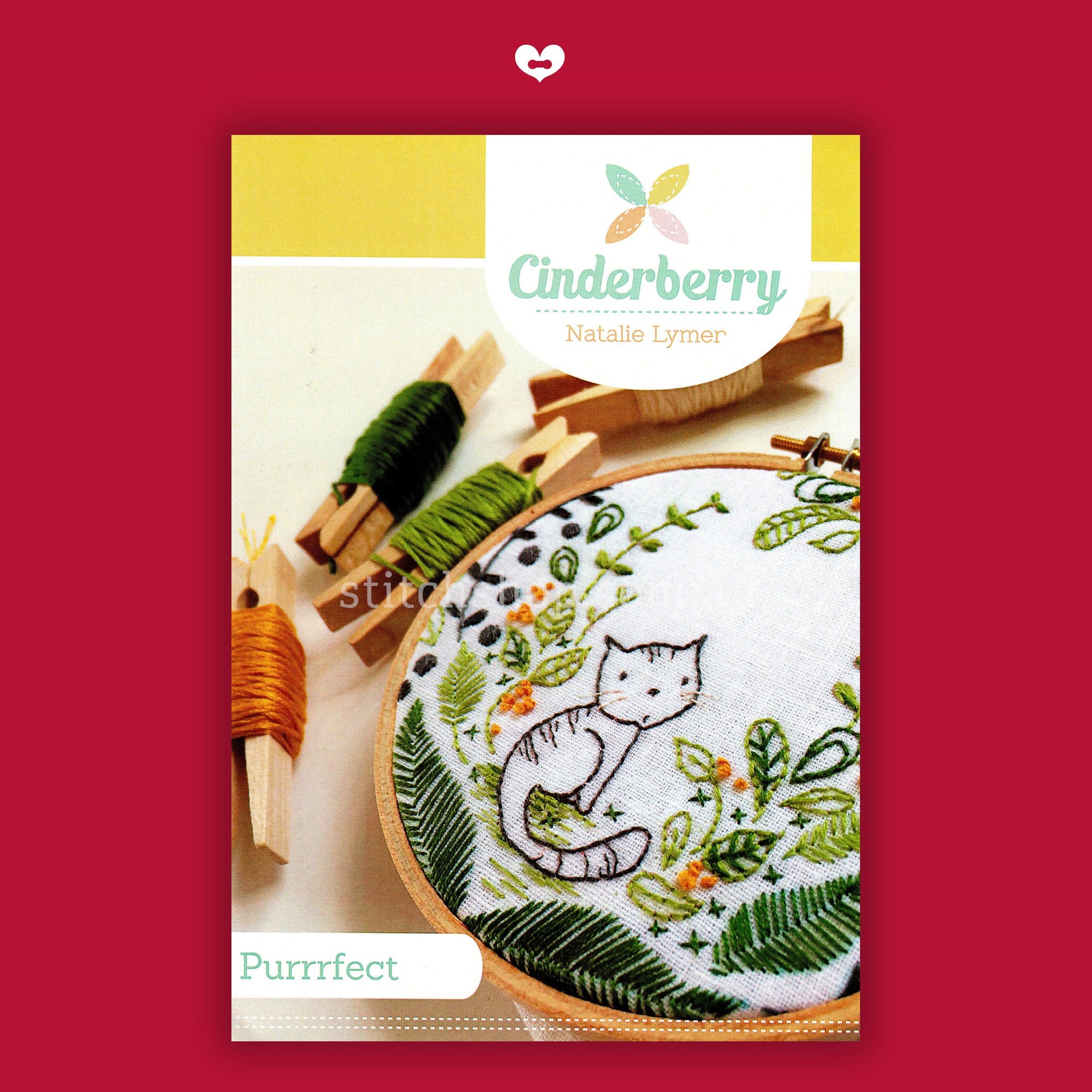 Purrrfect Embroidery Kit