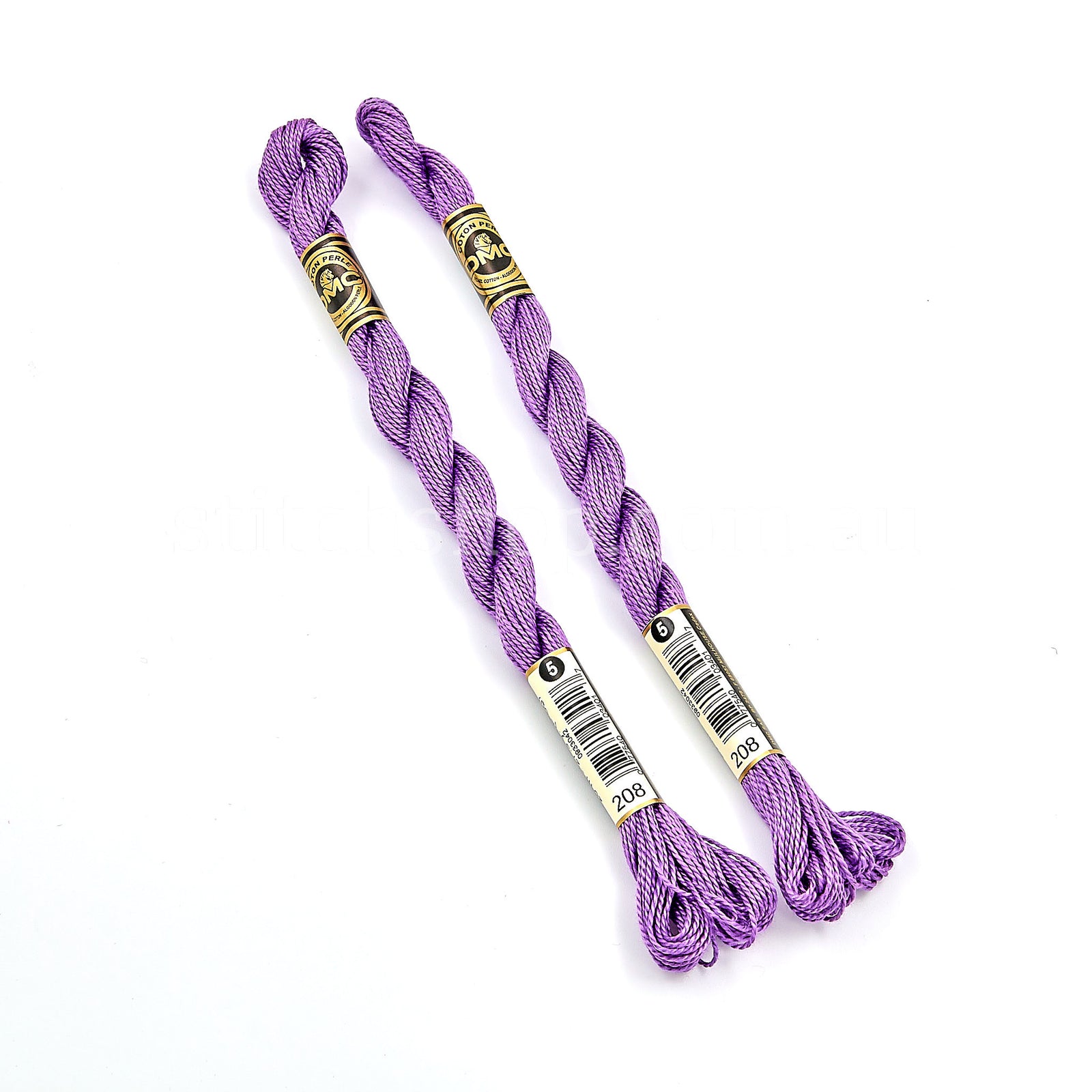 DMC Perle 5 (Ecru-640) - 208 Very Dark Lavender (077540034017)