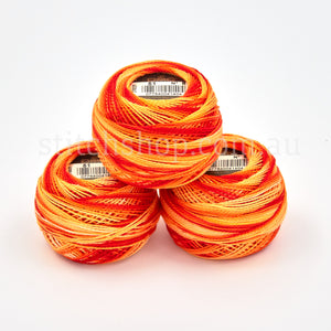 DMC Perle 8 Balls - Variegated - 51 Burnt Orange (077540041404)