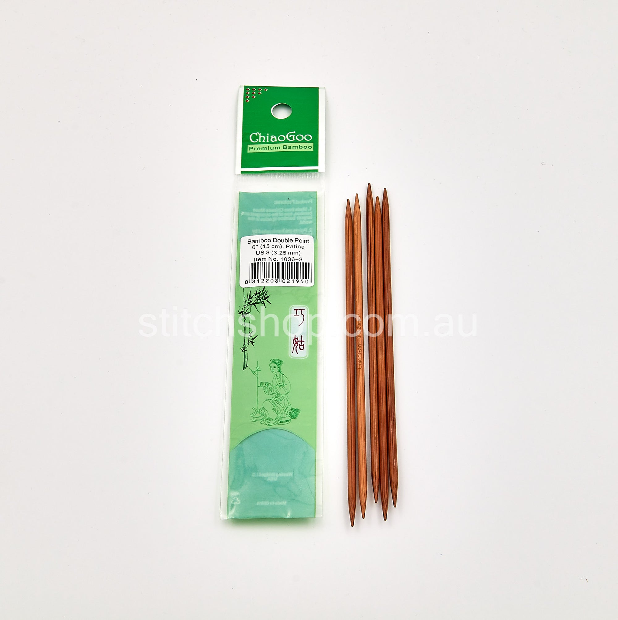 ChiaoGoo Bamboo Double Pointed Needles (15cm) - 3.25mm (0812208021950)