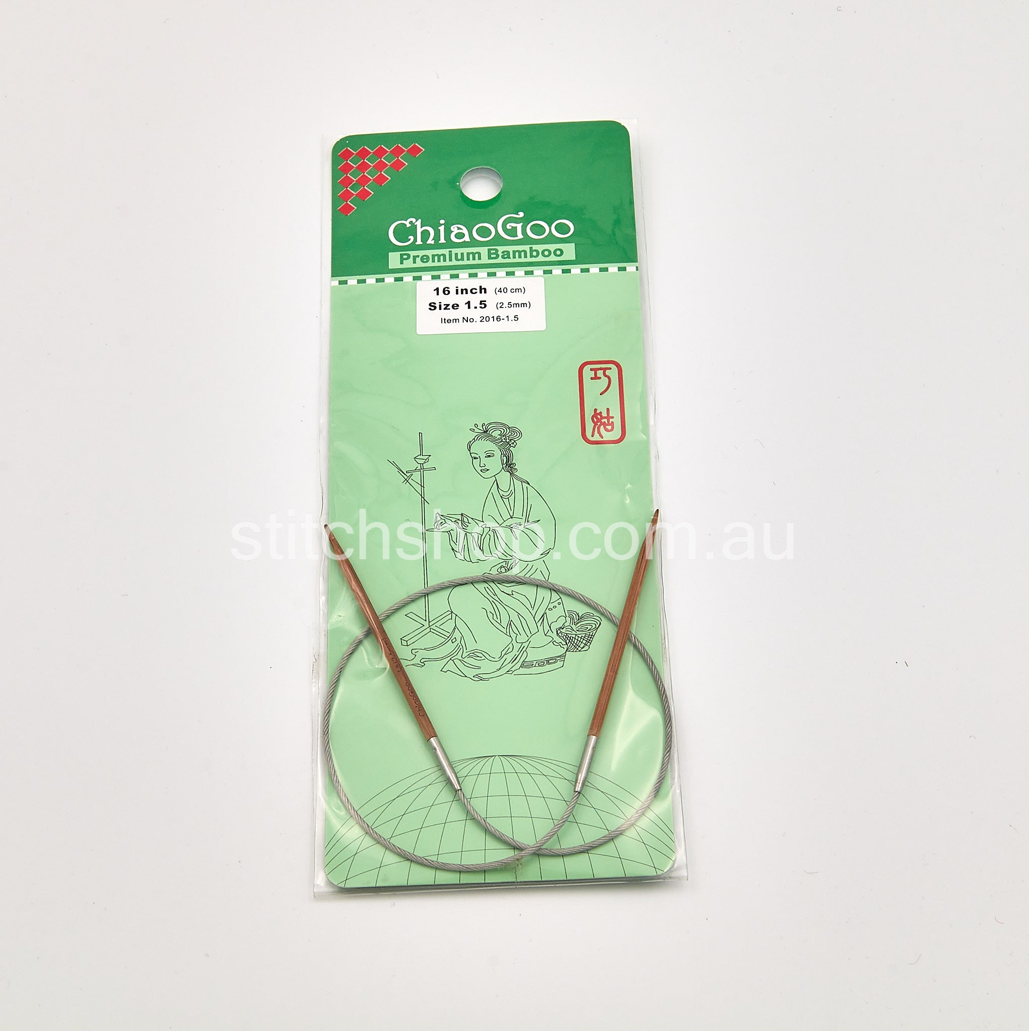 40 100 Cm Chiaogoo Bamboo Circular Knitting Needles 
