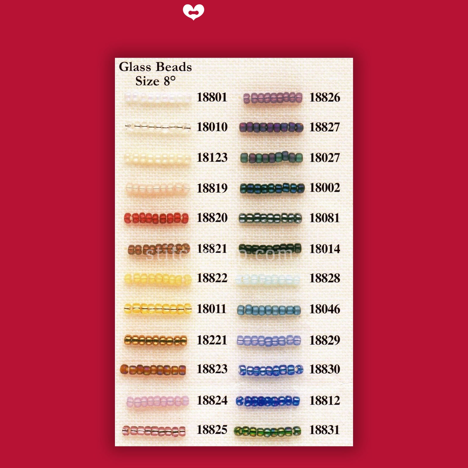 Mill Hill Size 8 Glass Beads