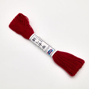 Sashiko Thread  Solid 20m - 12 Red / 20 metres (4971451296594)