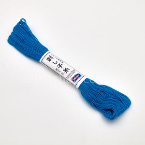 Sashiko Thread  Solid 20m - 27 Peacock Blue / 20 metres (4971451296747)