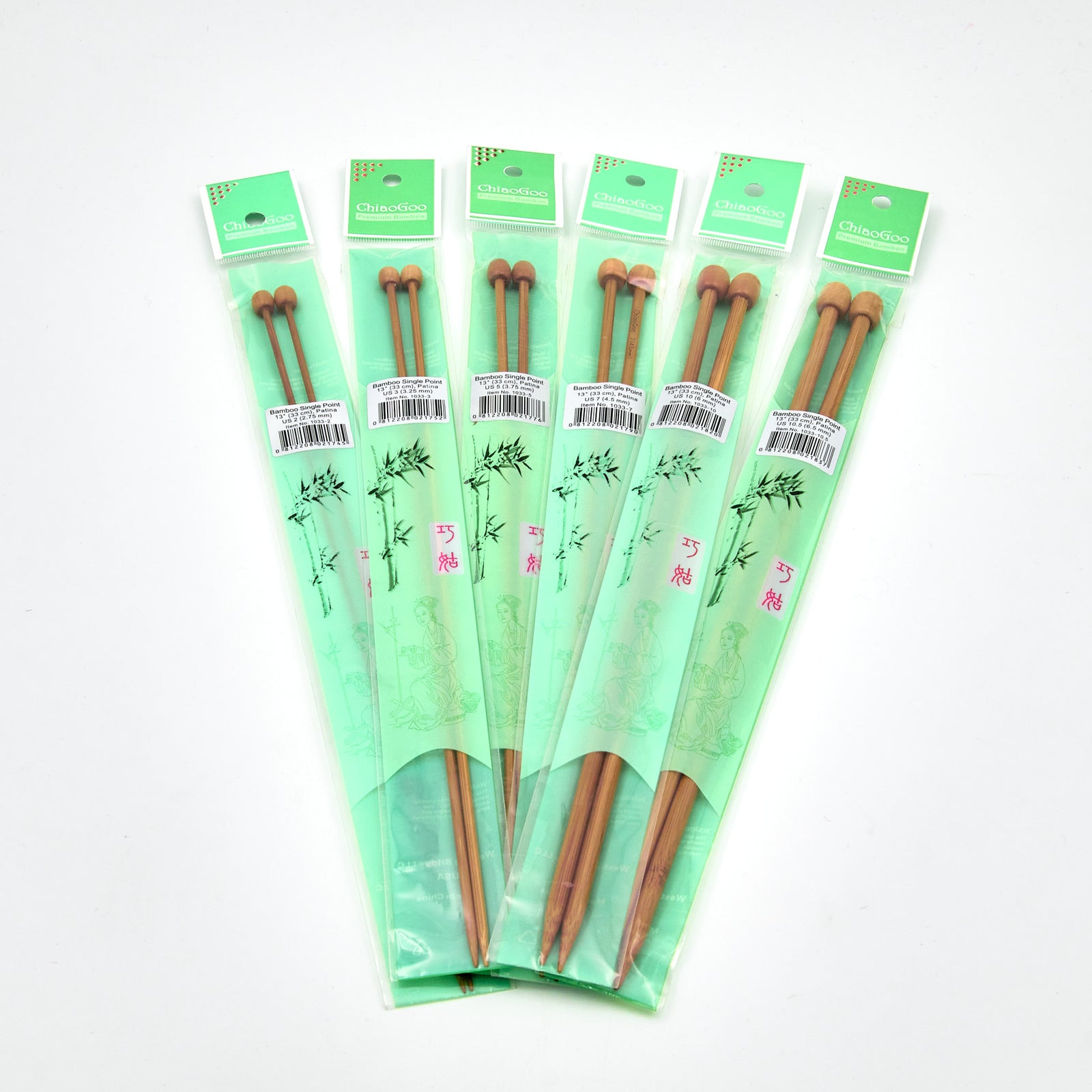 ChiaoGoo Bamboo Knitting Needles (33cm)