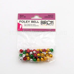 Foley Bell Assorted Colours - 6mm/50pc (931372531906)