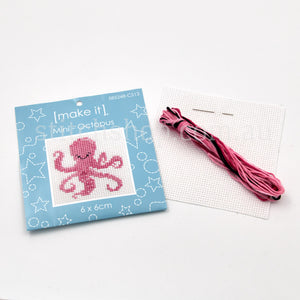 Mini Cross Stitch Kit - octopus (9313792542377)