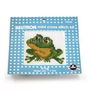 Mini Cross Stitch Kit - frog (9314874821397)