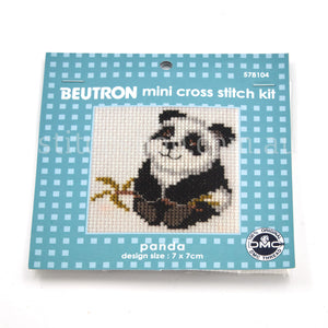 Mini Cross Stitch Kit - panda (9314874821403)