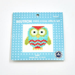 Mini Cross Stitch Kit - owl (9329809020981)