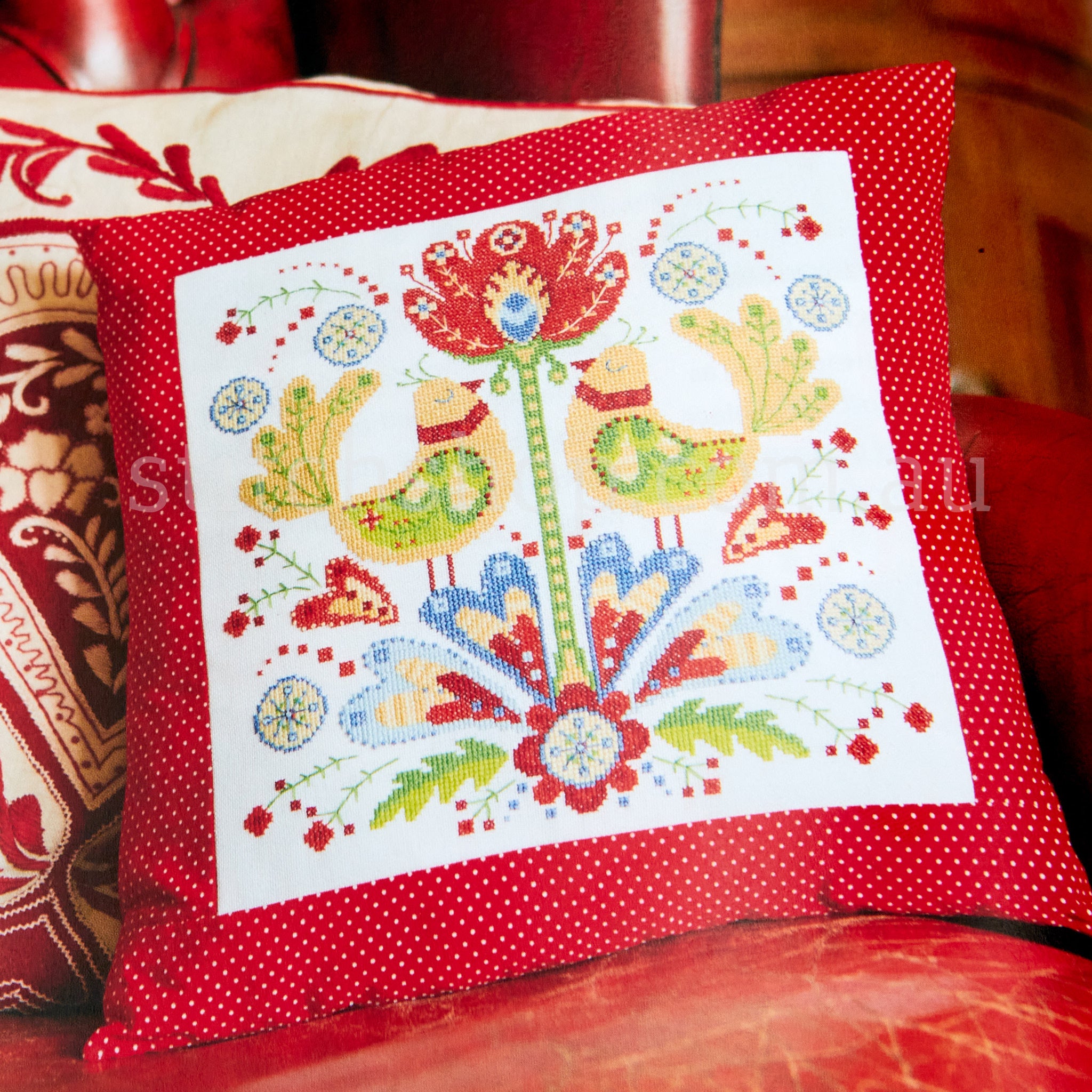 Modern Folk-Art Cross Stitch