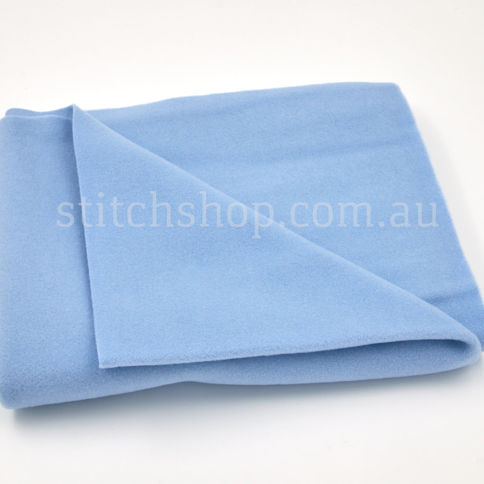 Wool Cashmere Blanketing / Bassinet Size (60x75cm) - Blue (BBBlue)