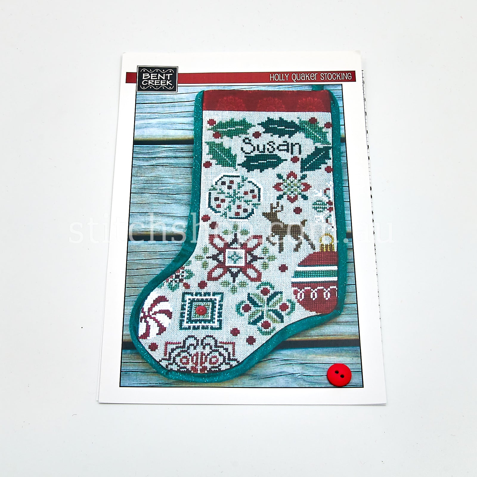 Holly Quaker Stocking - Default Title (BCHCS)