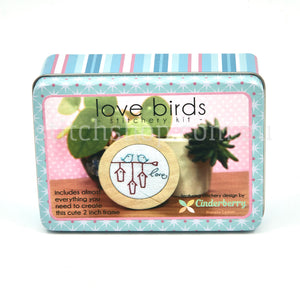 Mini Stitchery Kit by Cinderberry - Love Birds (0728238875091)