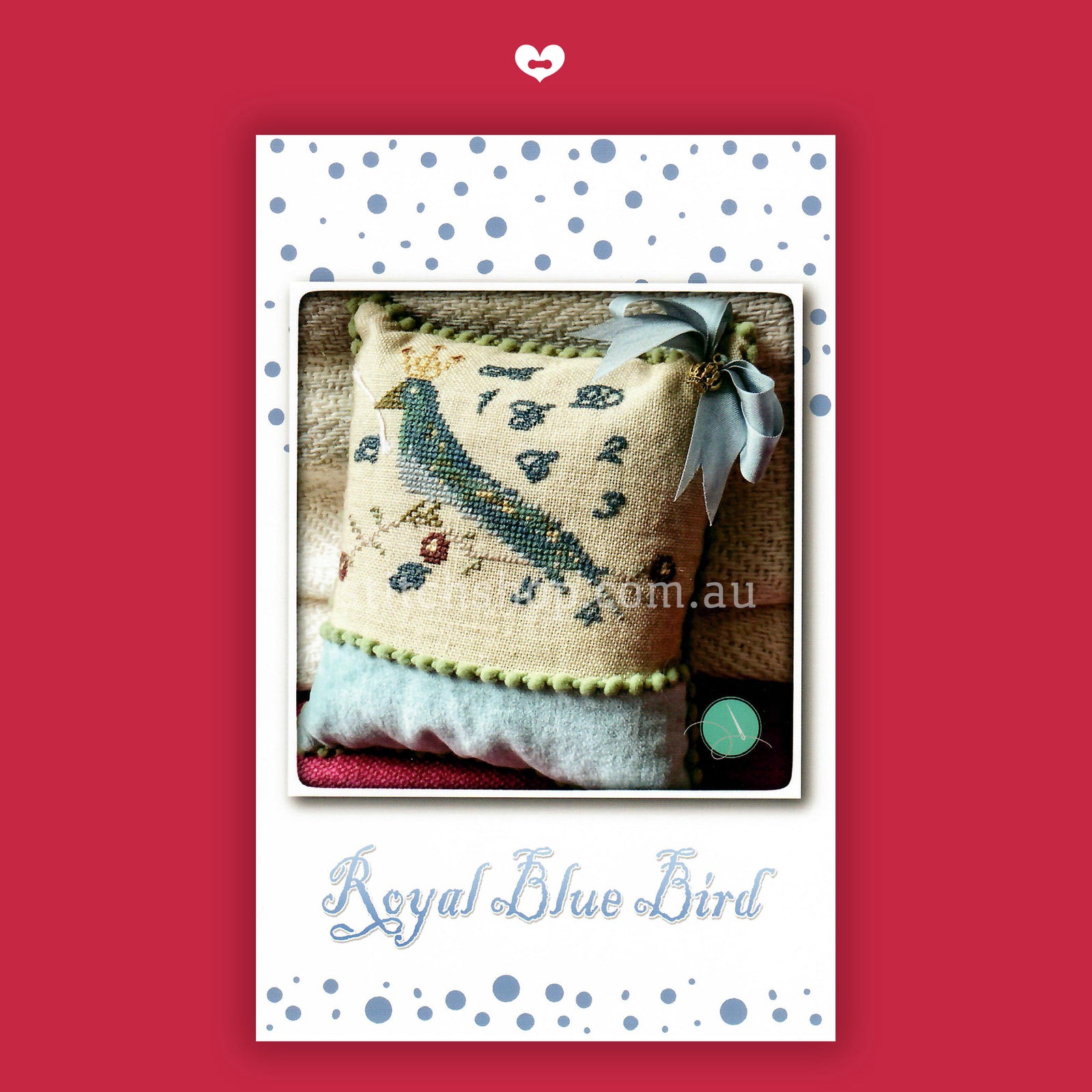 Royal Blue Bird (chart with finishing kit)