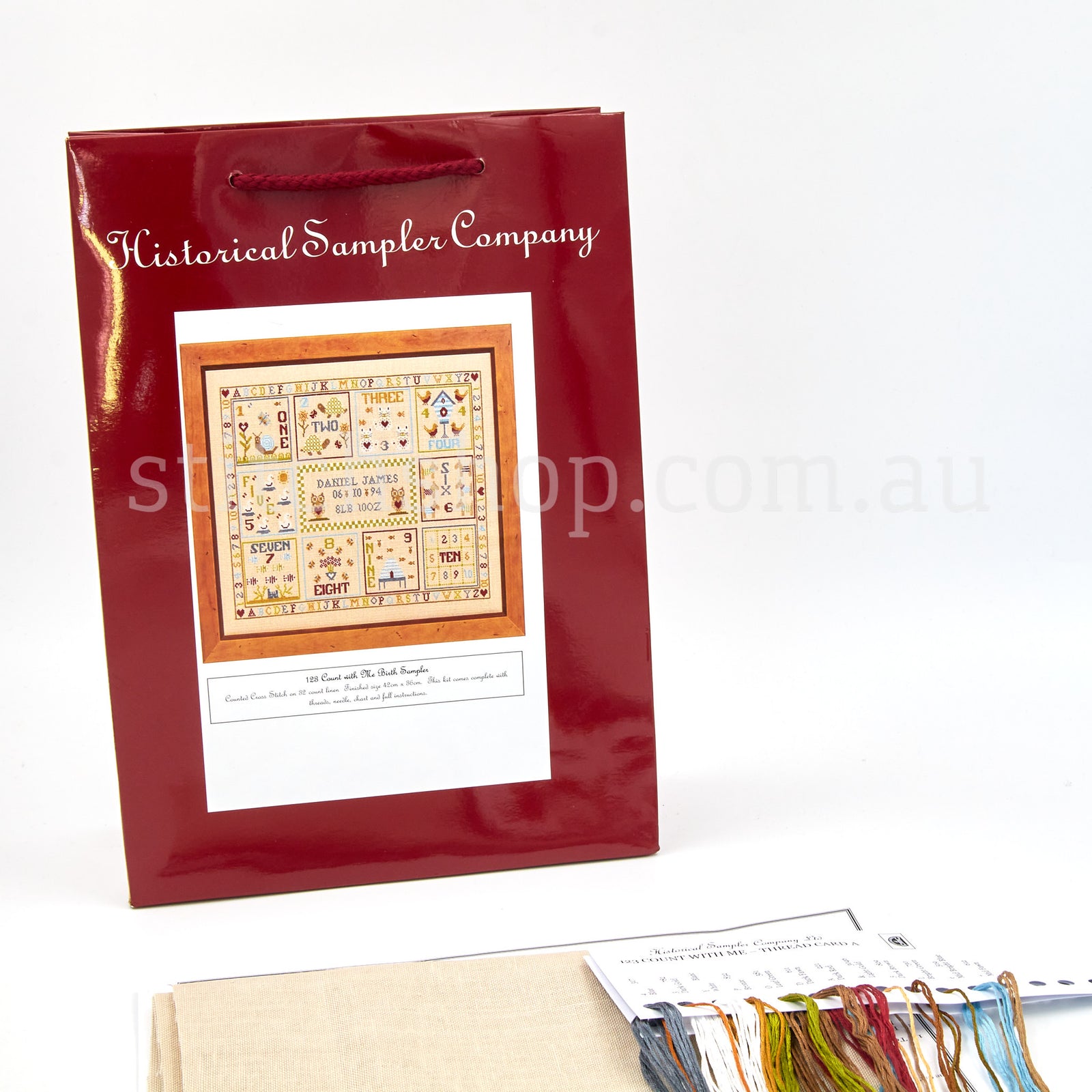 123 Count with Me Birth Sampler (32Ct Linen) - Default Title (HSC123L)