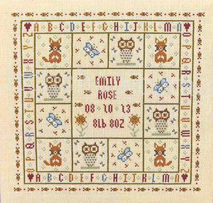 Four Foxes Birth Sampler (32Ct Linen)